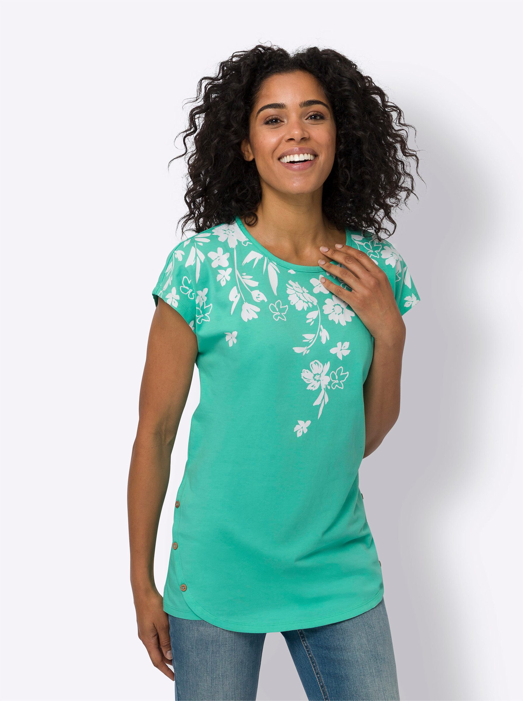 Sieh an! T-Shirt Longshirt . günstig online kaufen