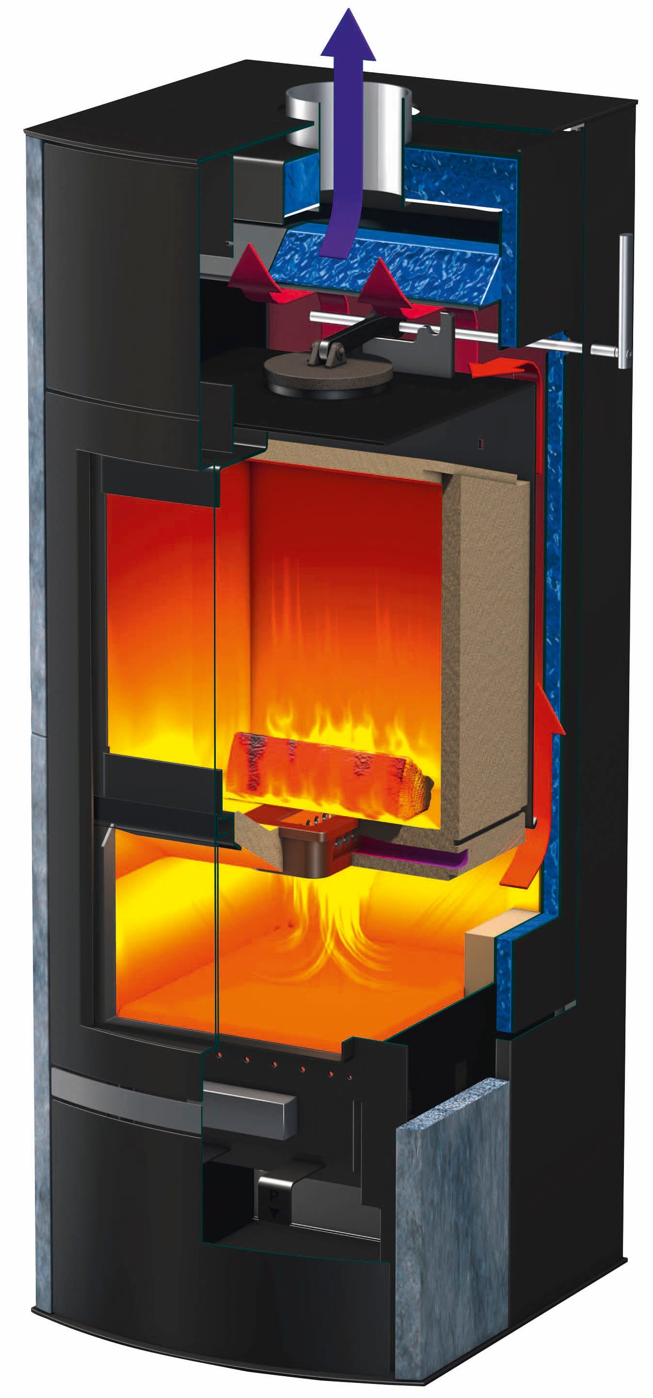 Oranier Kaminofen »Hektos Aqua«, 10,5 kW, Zeitbrand