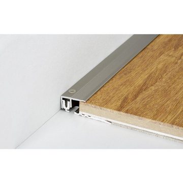 PROVISTON Abschlussprofil Aluminium, 28 x 2700 mm, Schwarz, Einfass- & Abschlussprofile