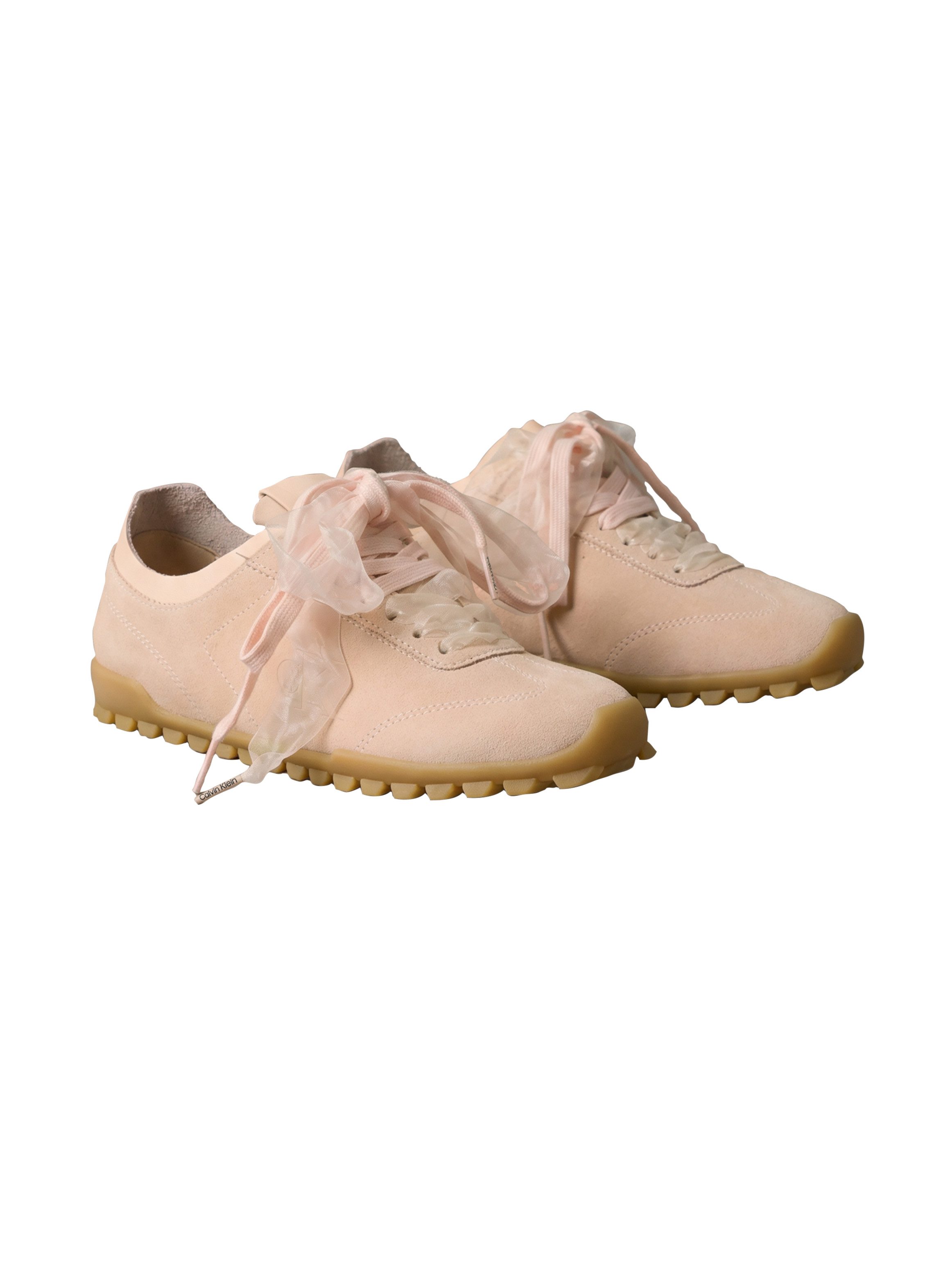Calvin Klein LOW PROFILE RUN MG SUE DB LACES Sneaker Halbschuh, Trendy-Schnürschuh, Freizeitschuh mit CK-Prägung
