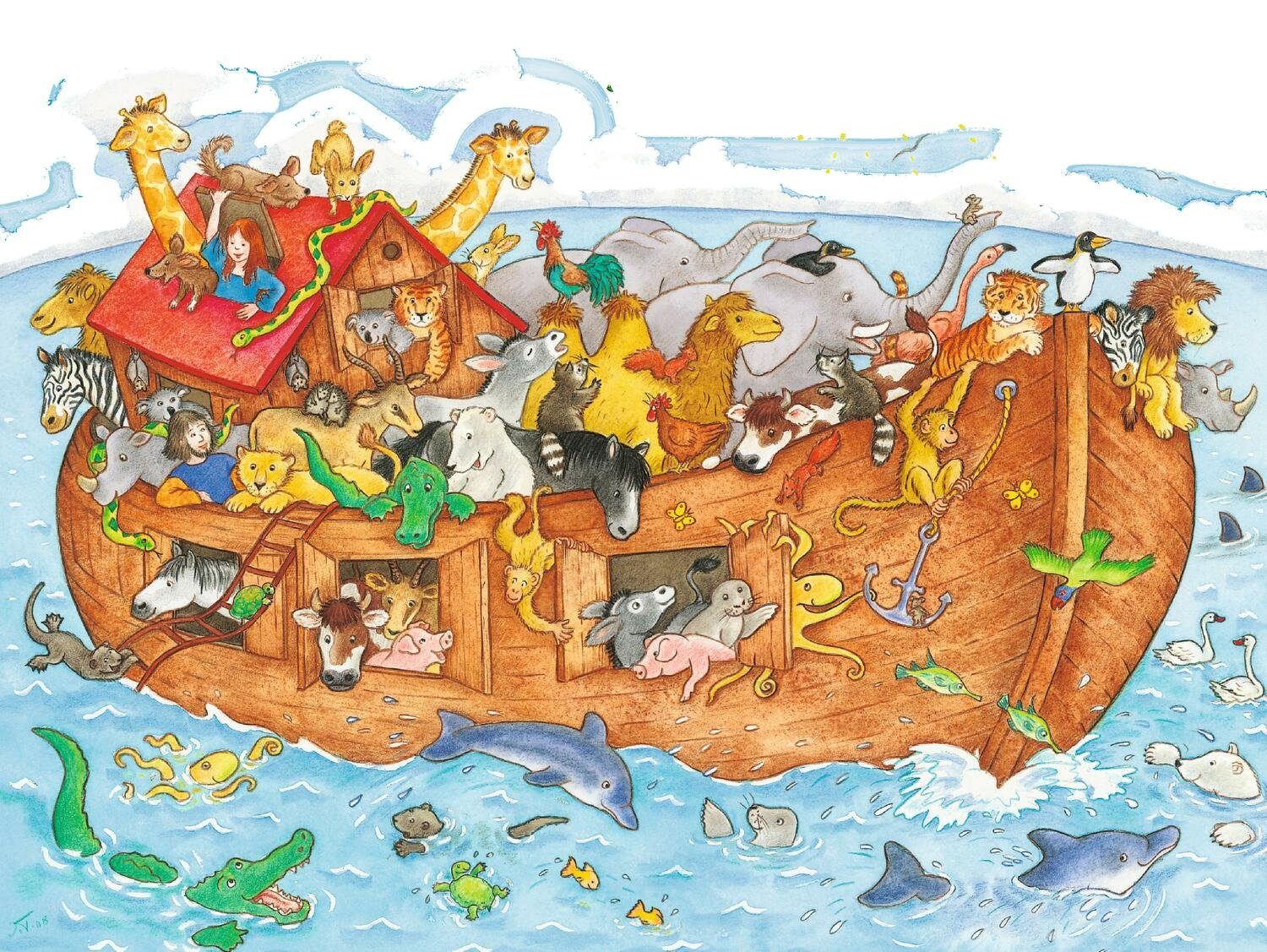 Puzzle große Puzzle 48 Die Noah. Ravensburger Puzzleteile Teile, Arche 48