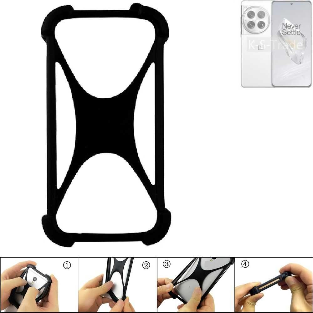 K-S-Trade Handyhülle für OnePlus 12, Handy-Hülle Schutz-Hülle Silikon Bumper TPU Softcase Smartphone