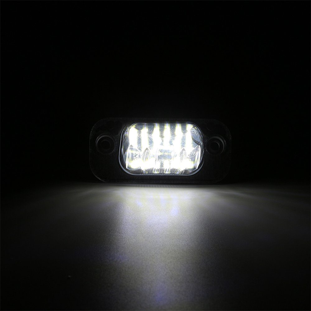 LLCTOOLS Rückleuchte 3 LED Ibiza fest LED Kennzeichenbeleuchtung Seat 6N Golf Cordoba, Polo integriert für VW