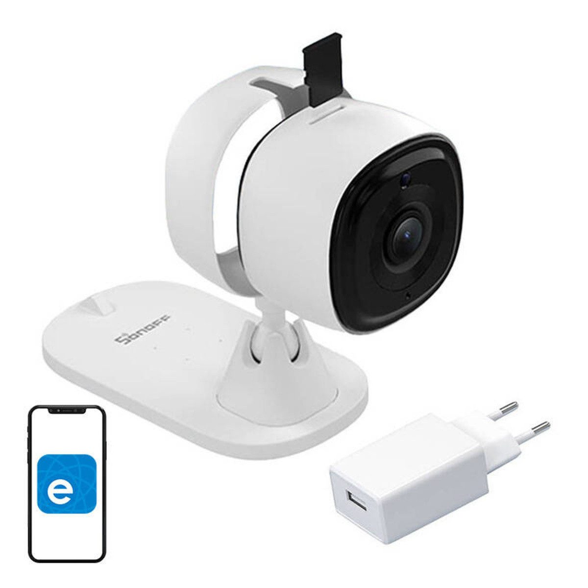 Sonoff Überwachungskamera Sonoff S-CAM WLAN IP Überwachungskamera Indoor Full HD (1-tlg)