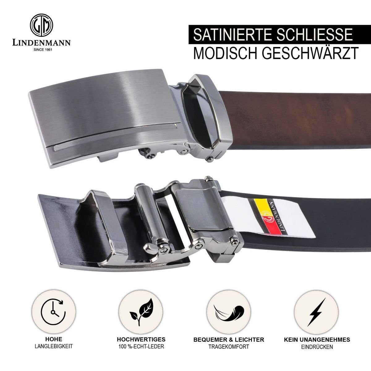 LINDENMANN Ledergürtel