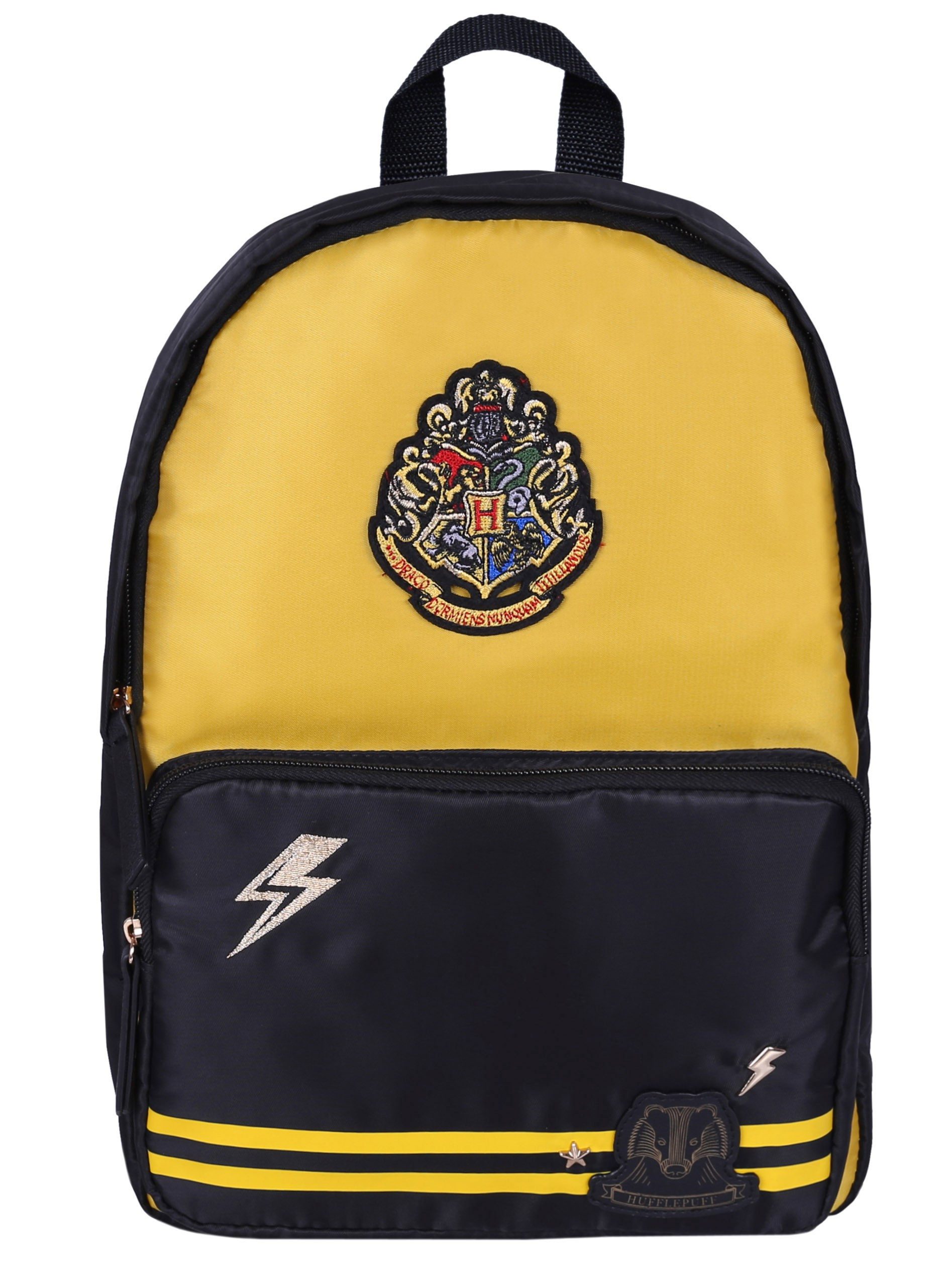 Harry Potter Rucksack Schwarz-gelber Rucksack Hufflepuff Harry Potter