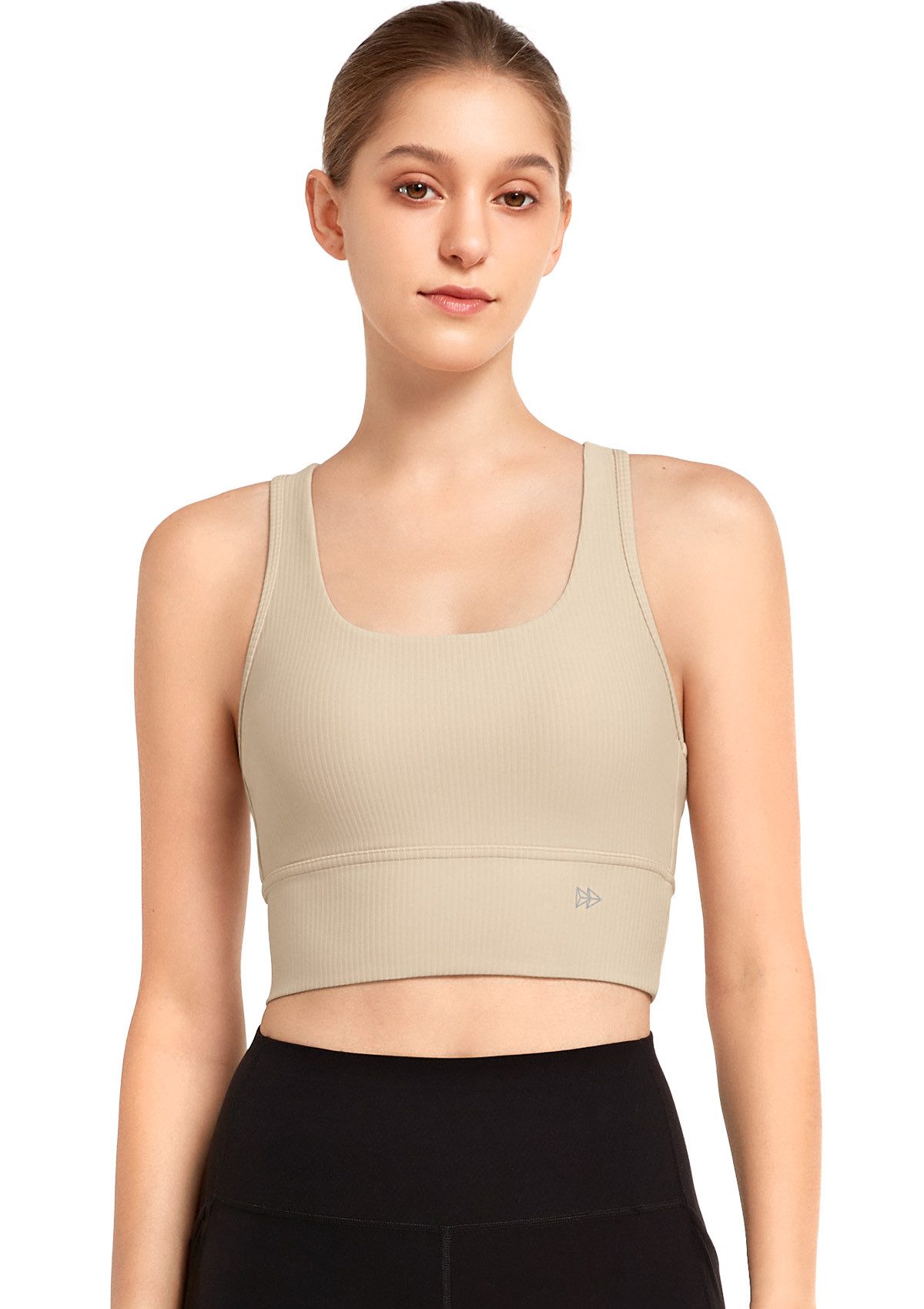 Yvette Yogatop Yoga-BH Spaghettiträger Herausnehmbare Cups, günstig online kaufen