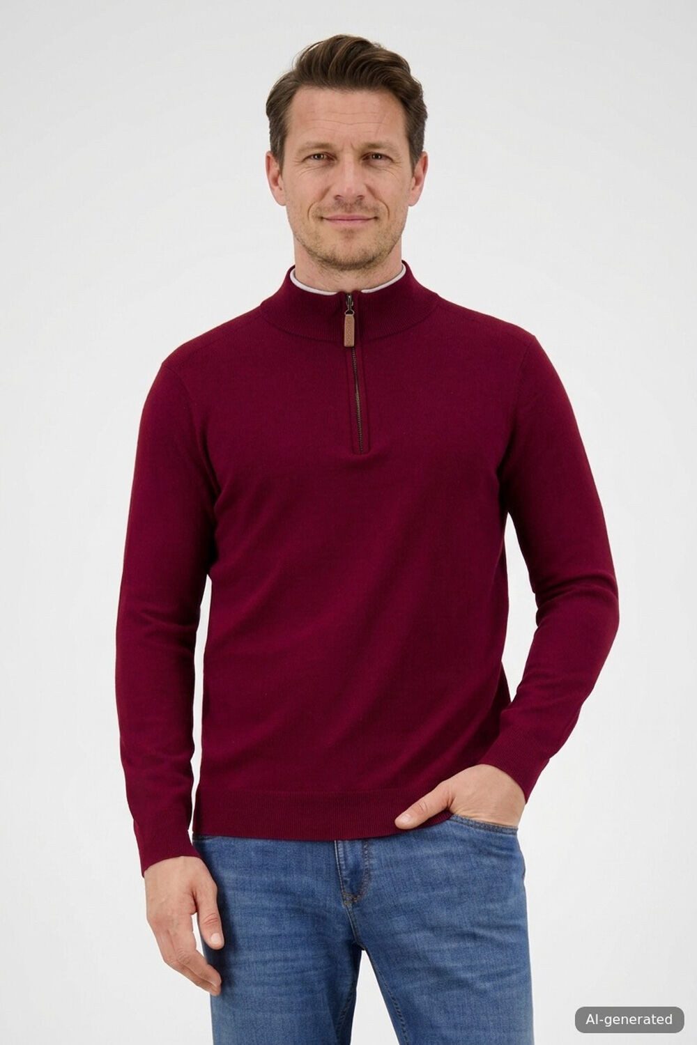 Atelier GARDEUR Strickpullover mit Zipper