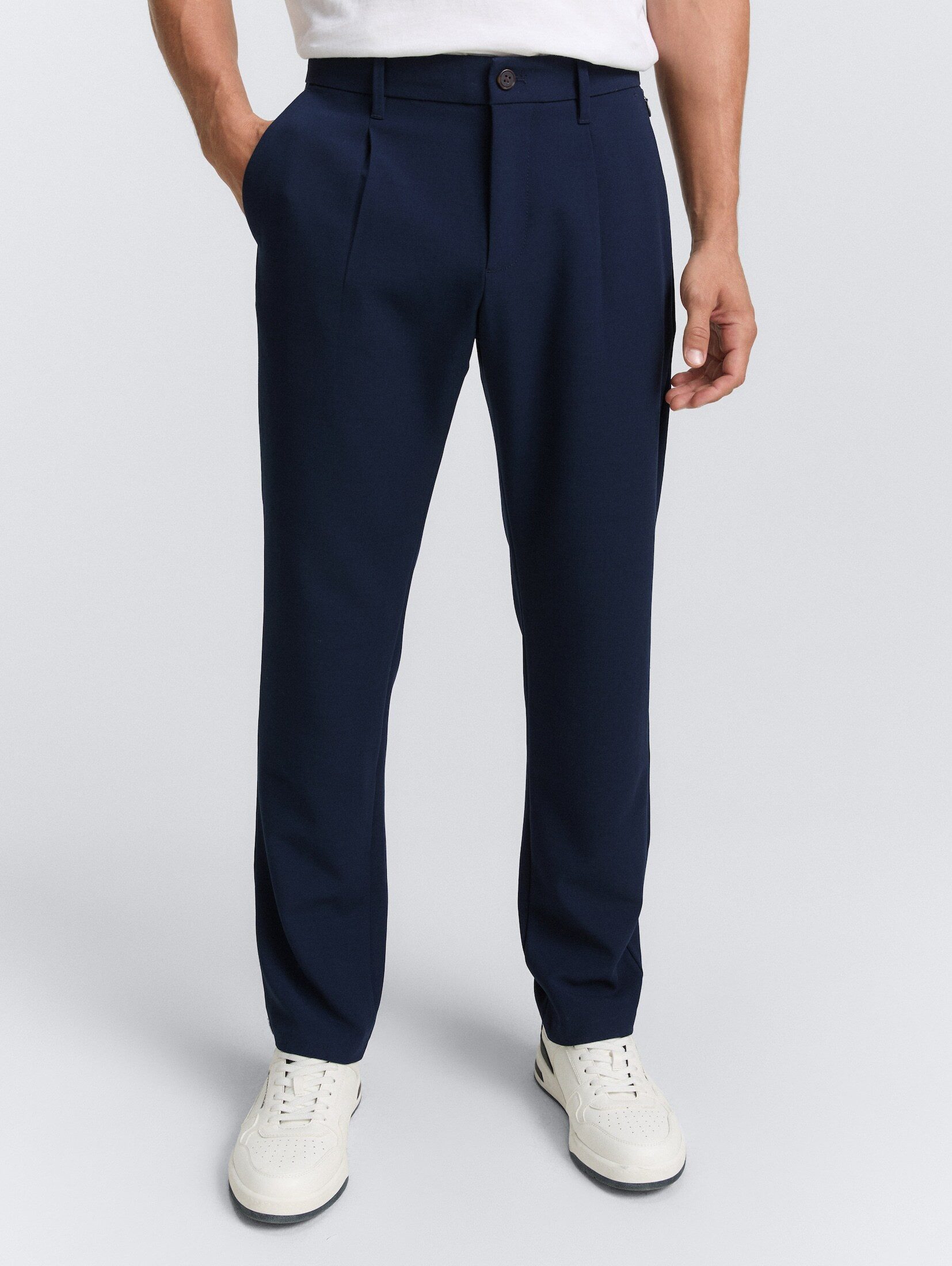 TOM TAILOR Chinohose Regular Fit Anzughose günstig online kaufen