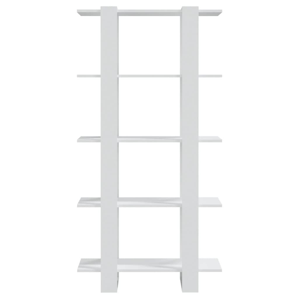 vidaXL cm Weiß 1-tlg. 80x30x160 Bücherregal/Raumteiler Holzwerkstoff, Bücherregal