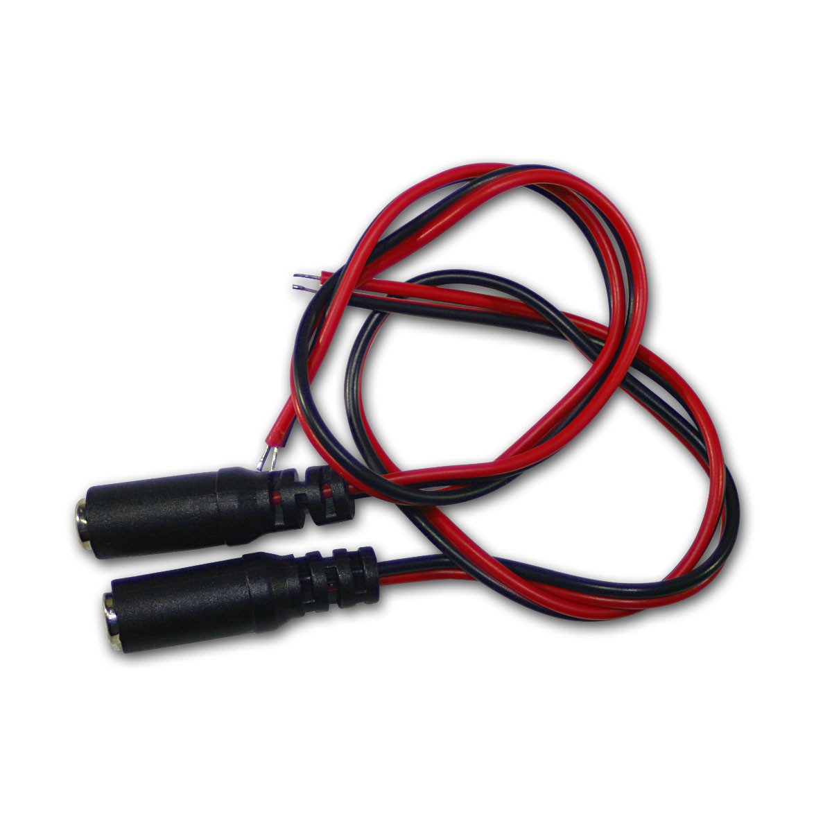 world-trading-net Rundstecker 2er Pack DC-Buchse 5,5x2,1mm mit 30cm Kabel