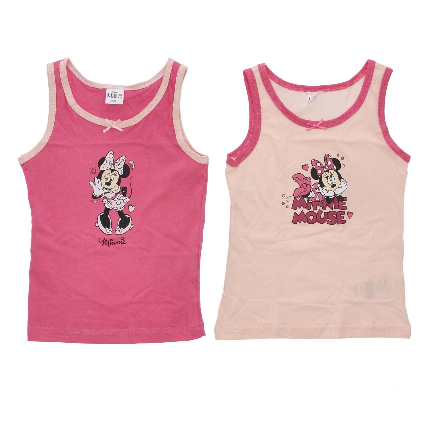 Unterhemd Minnie Mouse Unterwäsche 2er Pack Unterhemd & Shirt für Kinder