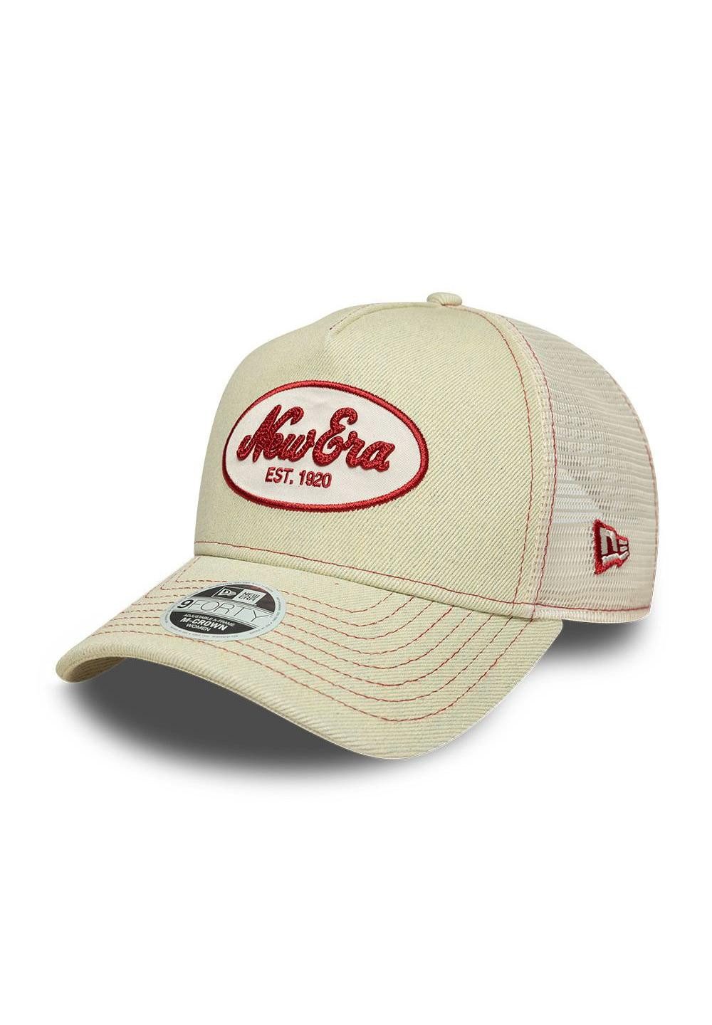 Baseball Cap New Era NE Patch 9Forty M-Crown Women A-Frame Trucker Cap Beige