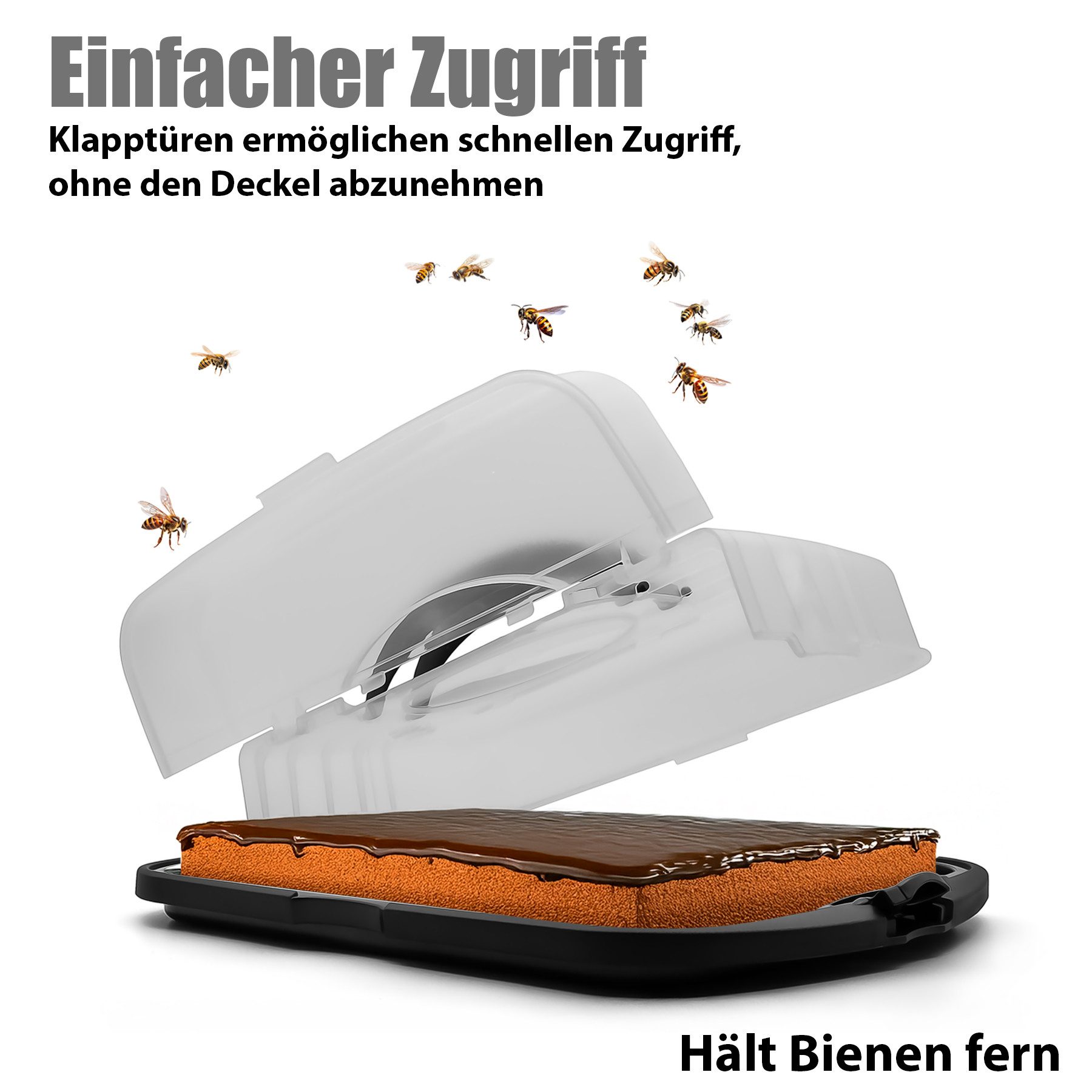 BigDean Kuchentransportbox 2 Stück Kuchen & Muffin Transportbox Partycontainer für jeden Anlass, Kunststoff, (Set, 2-tlg., Kuchentransportbox), Langlebig, Stabi – Bild 5 von 5