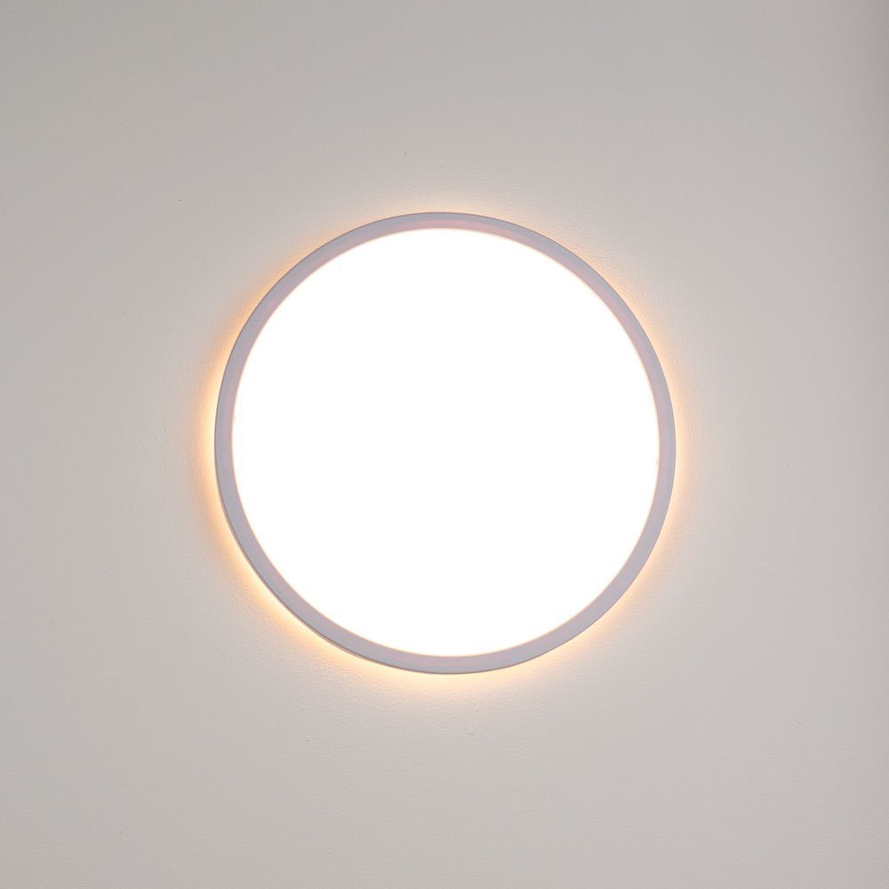 s.luce Deckenleuchte LED Disk 35cm Warmweiß dimmbar Weiß, Warmweiß