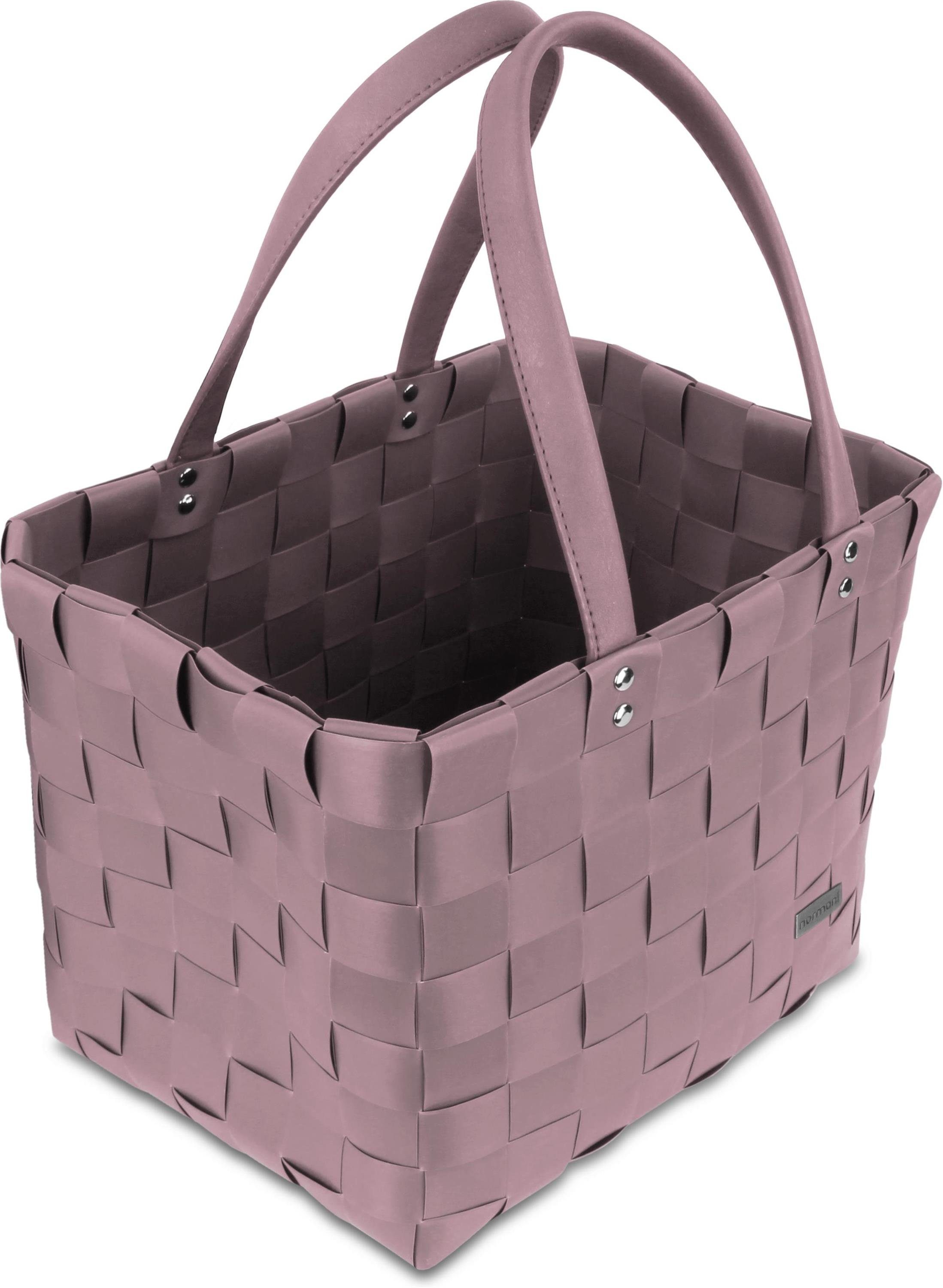 normani Einkaufskorb Einkaufskorb mit PU-Henkeln, 20 l, pflegeleichtes Material