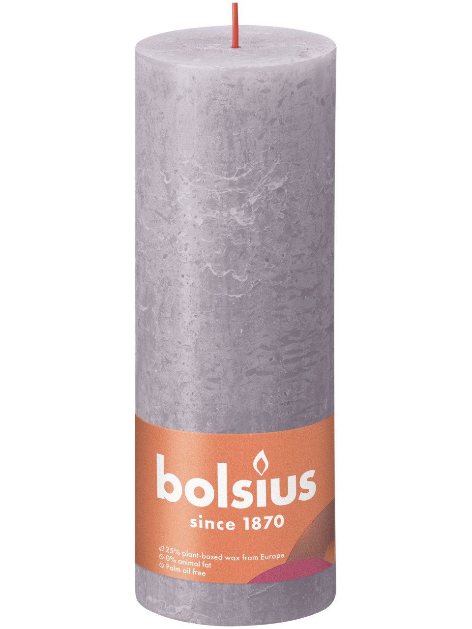 Bolsius Stumpenkerze Bolsius Rustik Stumpenkerze gefrorener lavendel günstig online kaufen