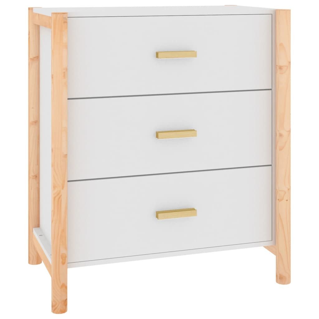 vidaXL Sideboard Sideboard Weiß 62x38x70 cm Holzwerkstoff (1 St)