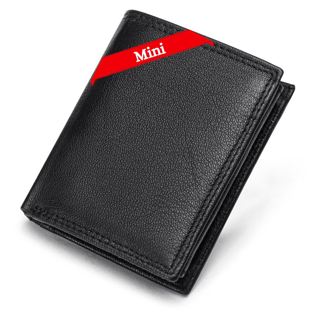 Fomax Geldbörse Mini-Format Herren aus echtem Leder mit RFID Schutz, 11 Kar günstig online kaufen