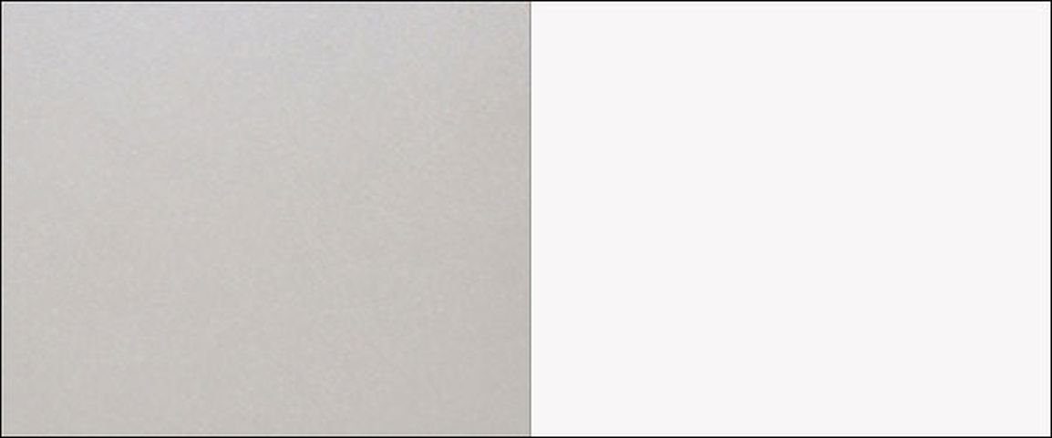 / weiß grau Feldmann-Wohnen teilintegriert Frontblende 57cm Front / Sockel matt 45cm Geschirrspülerfront matt Bonn, B/H: