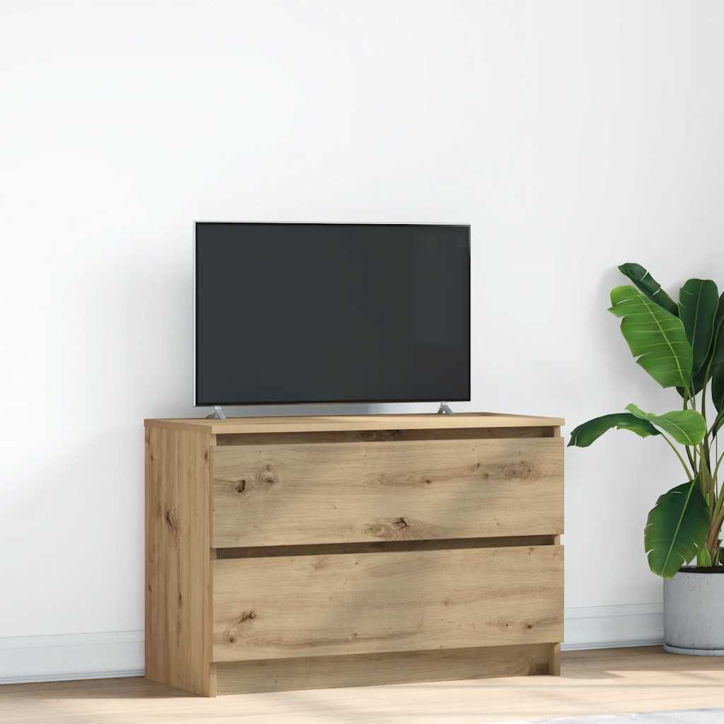 vidaXL TV-Schrank TV-Schrank Artisan-Eiche 80x35x54 cm Holzwerkstoff (1-St)