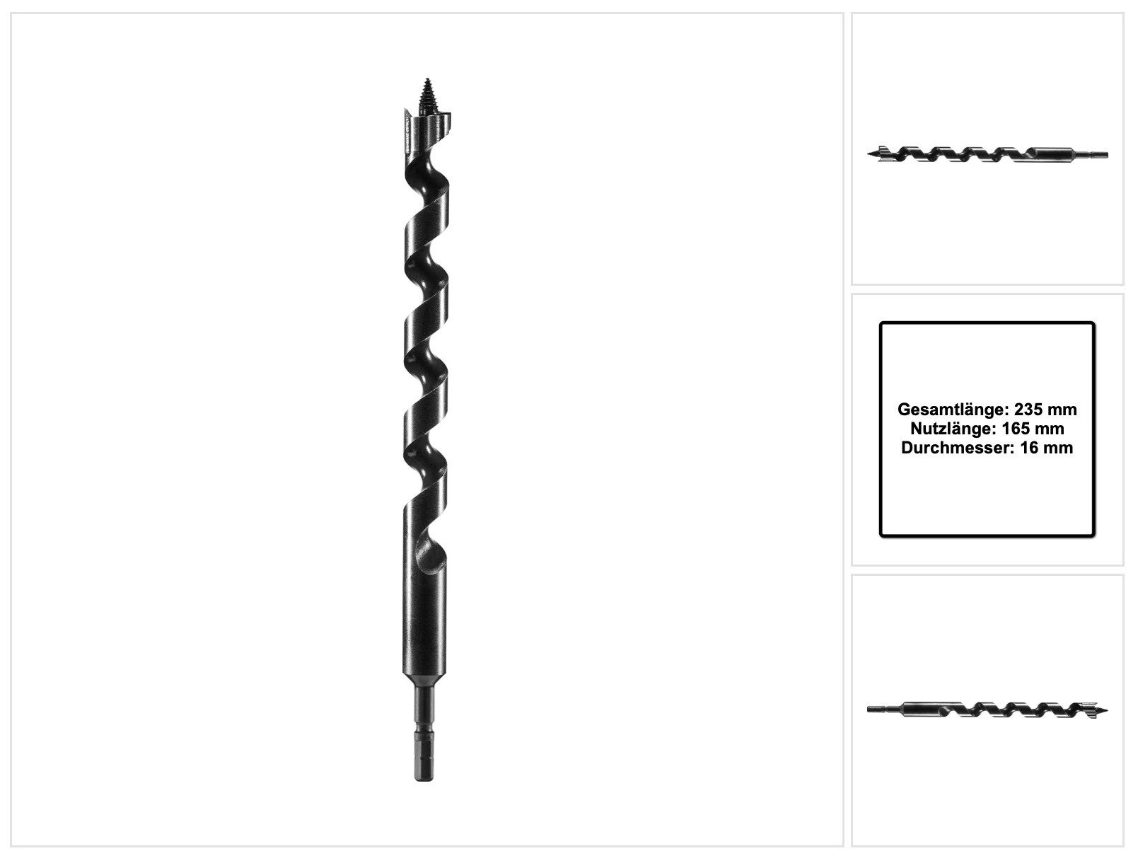 FESTOOL Bohrer- und Bit-Set Schlangenbohrer SB CE D16 16 mm (205908) für Schlagbohrschrauber un