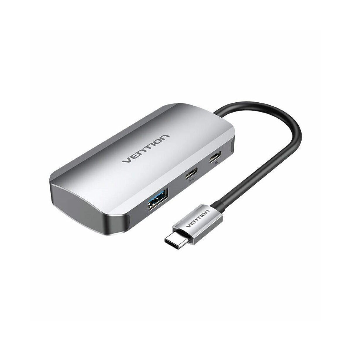 USB-C auf USB-C Dockingstation - 3x USB3.0, PD 0,15m grau - USB-C USB-Adapter