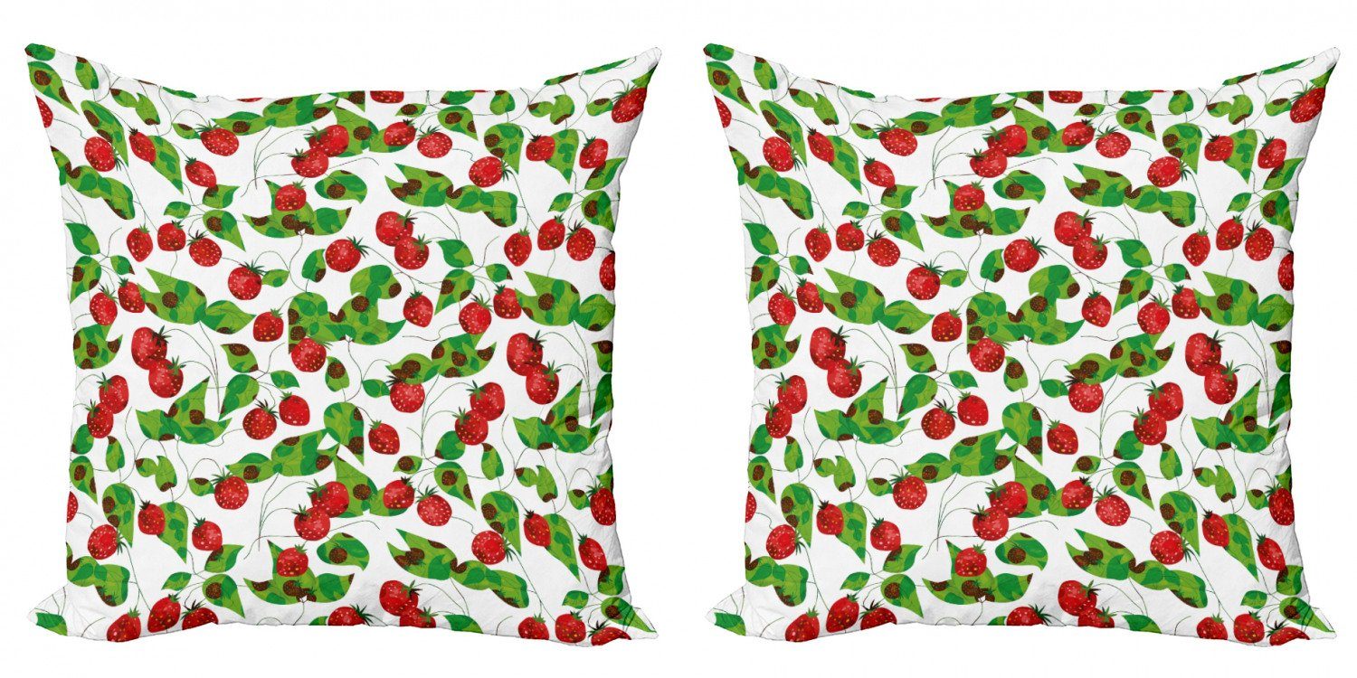 Kissenbezüge Modern Accent Doppelseitiger Digitaldruck, Abakuhaus (2 Stück), Früchte Sommer Vibes Joyful