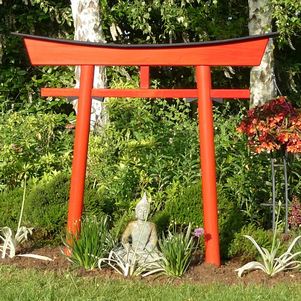 AAF Nommel Gartentor Torii Gate Japan Torbogen Tor Holz Feng Shui Asien 175 x 180 cm