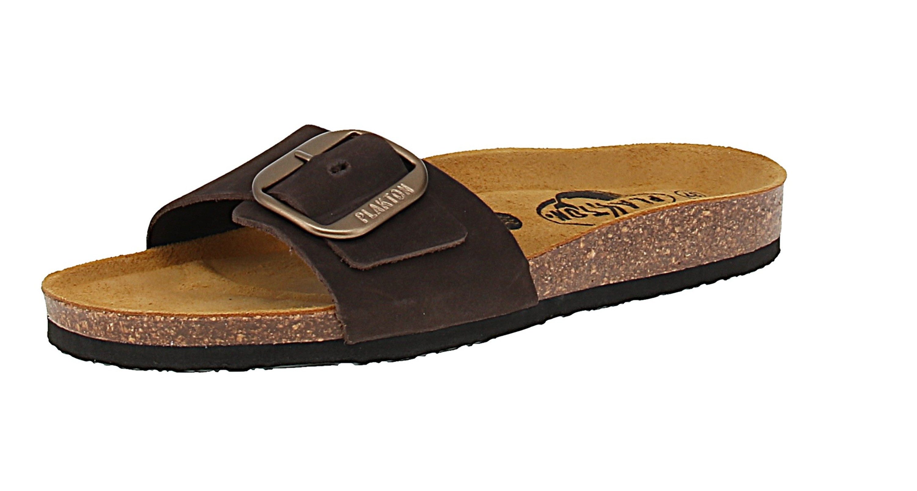 Plakton plakton 181018 Bis 3 Nobuck - Damen Pantolette - Marron Sandale