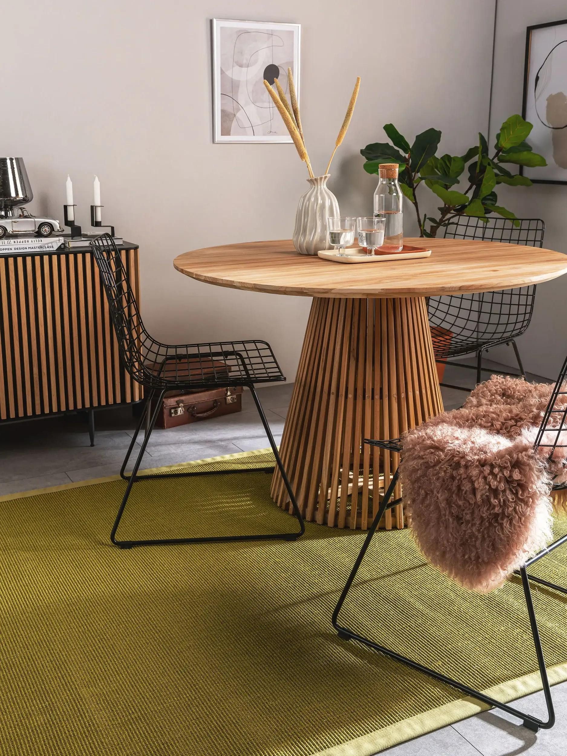 benuta Sisalteppich Sana, rechteckig, Höhe: 5 mm, 100% Sisal Naturfaser, Teppich Wohnzimmer, Esszimmer, Schlafzimmer