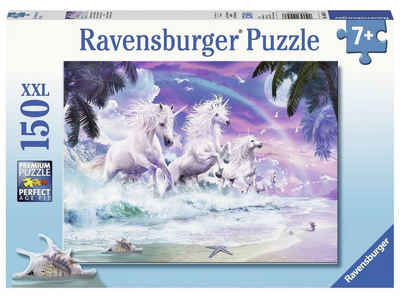 Ravensburger Puzzle Einhörner am Strand. Puzzle 150 Teile XXL, 150 Puzzleteile