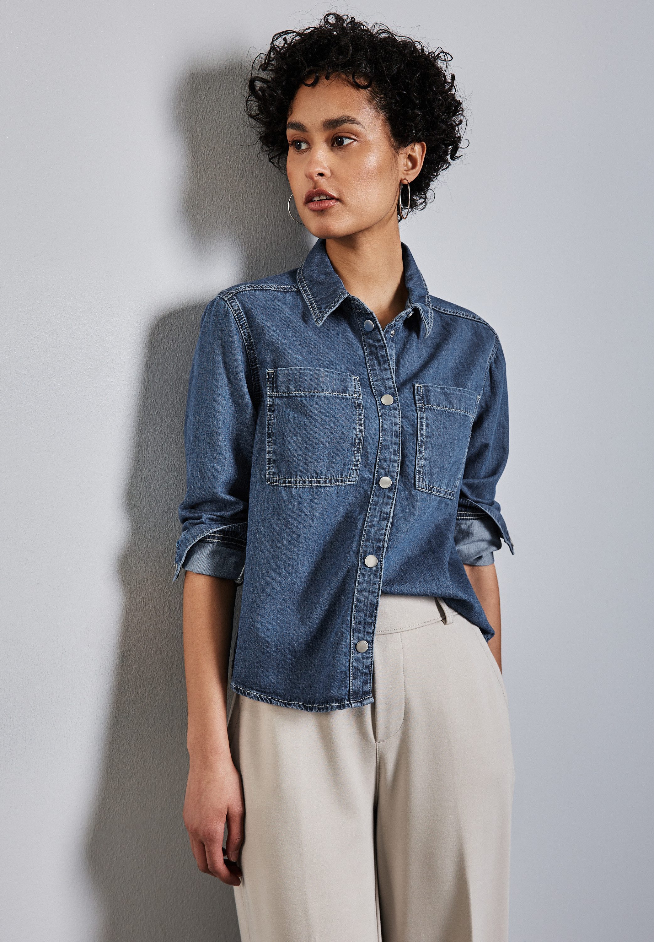 Jeansbluse