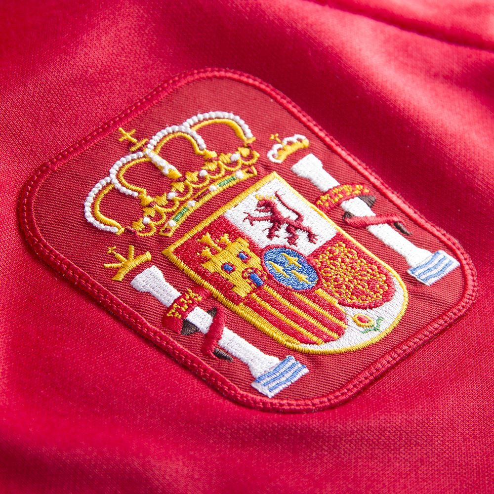 COPA Fußballtrikot Retro Spanien 1988 Bestick Vereinsemblem