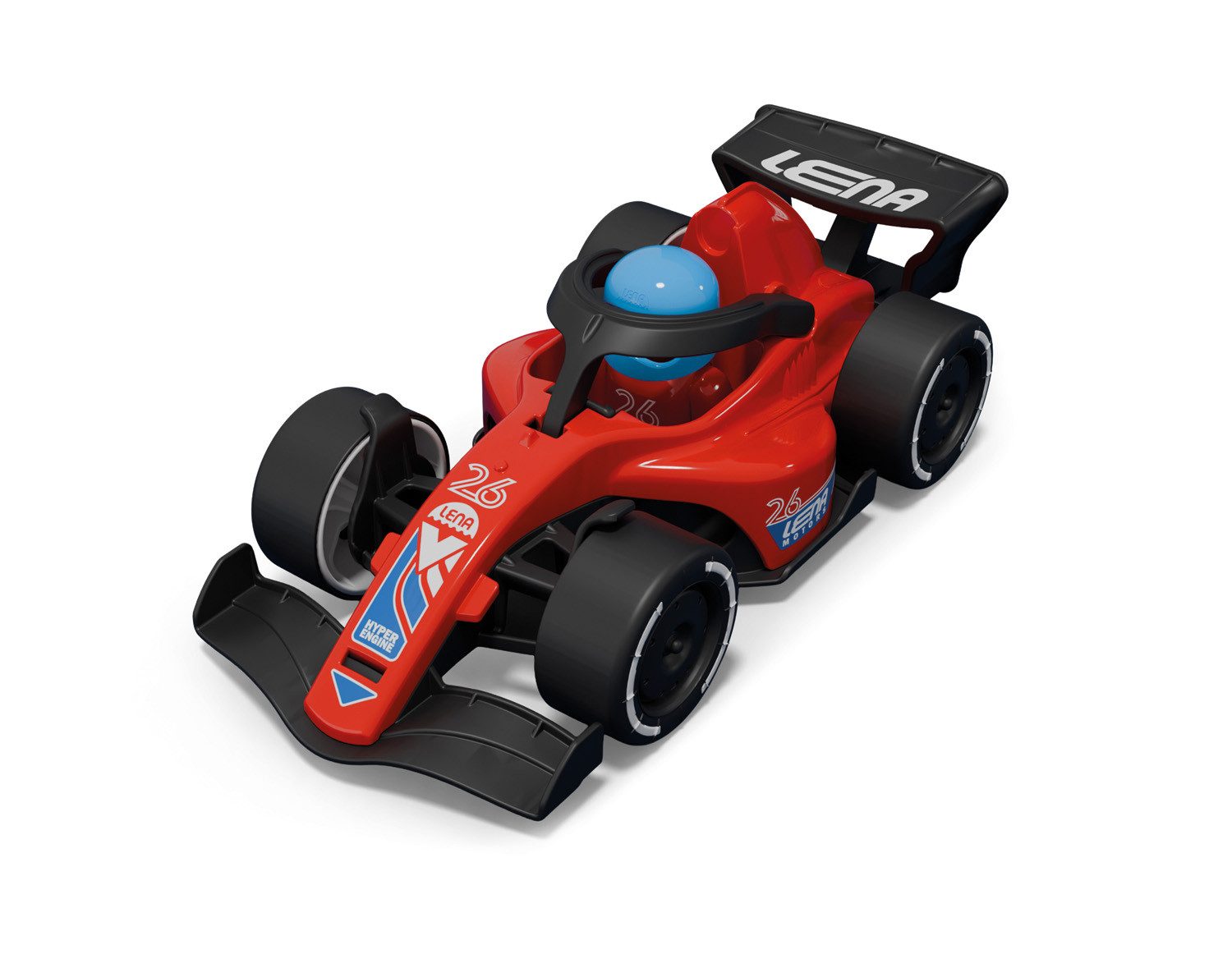 Lena® Spielzeug-Rennwagen Formel Rennwagen, rot, Made in Europe