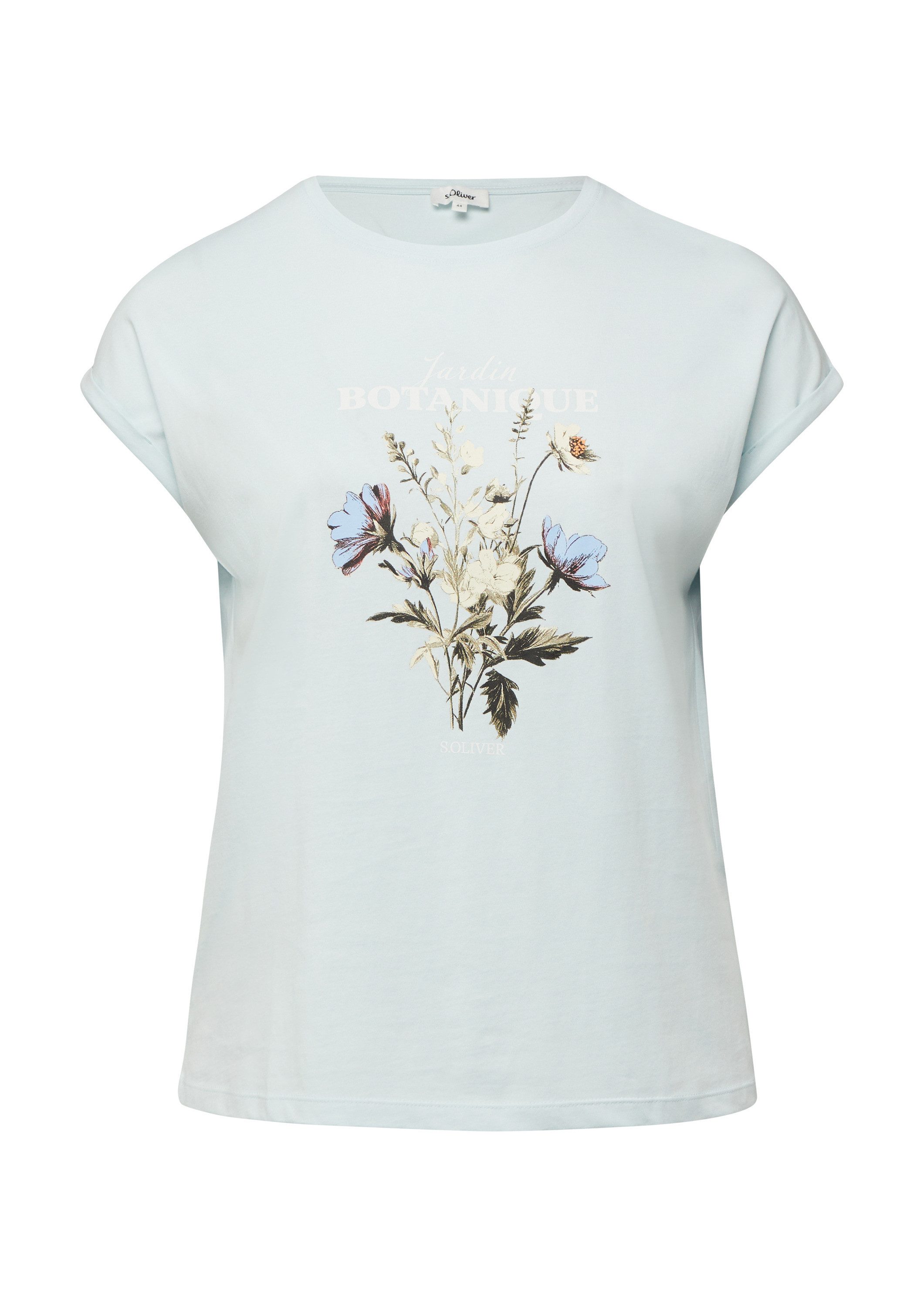 s.Oliver Kurzarmshirt T-Shirt T-Shirt mit Frontprint im Relaxed Fit günstig online kaufen