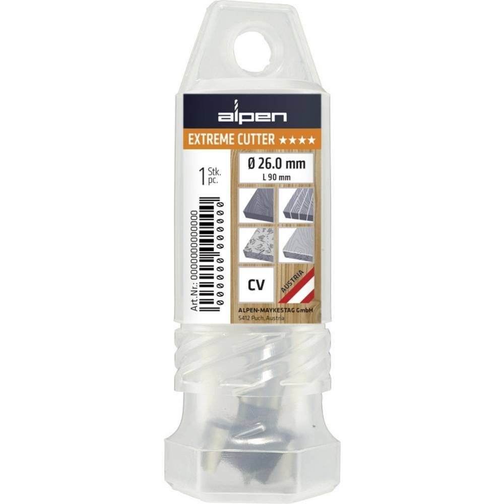 Alpen Holzbohrer Maschinen-Forstnerbohrer mit 3-Flächenschaft, „SHARP SHARK“