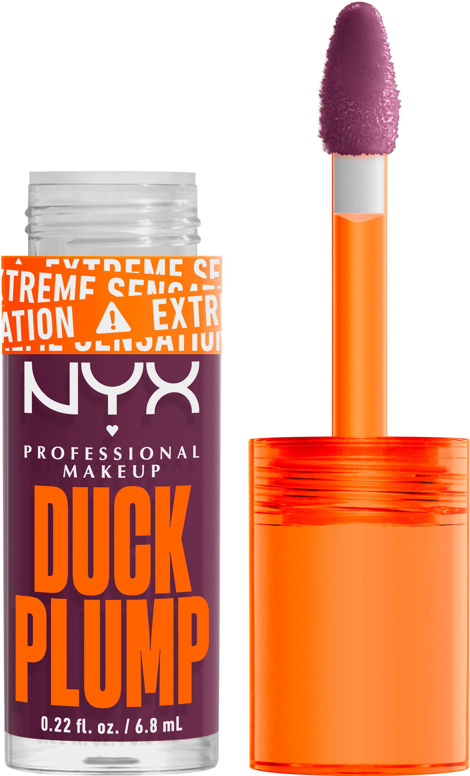 NYX Lipgloss NYX Professional Makeup Duck Plump Pure Plum-P, mit Collagen