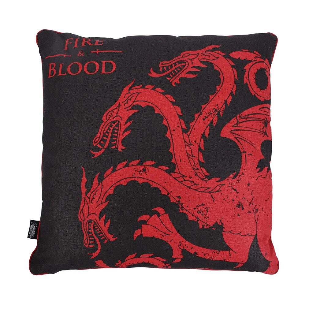 Game of Thrones Zierkissen Targaryen Cushion, Wappen Dekokissen 45 x 45 cm