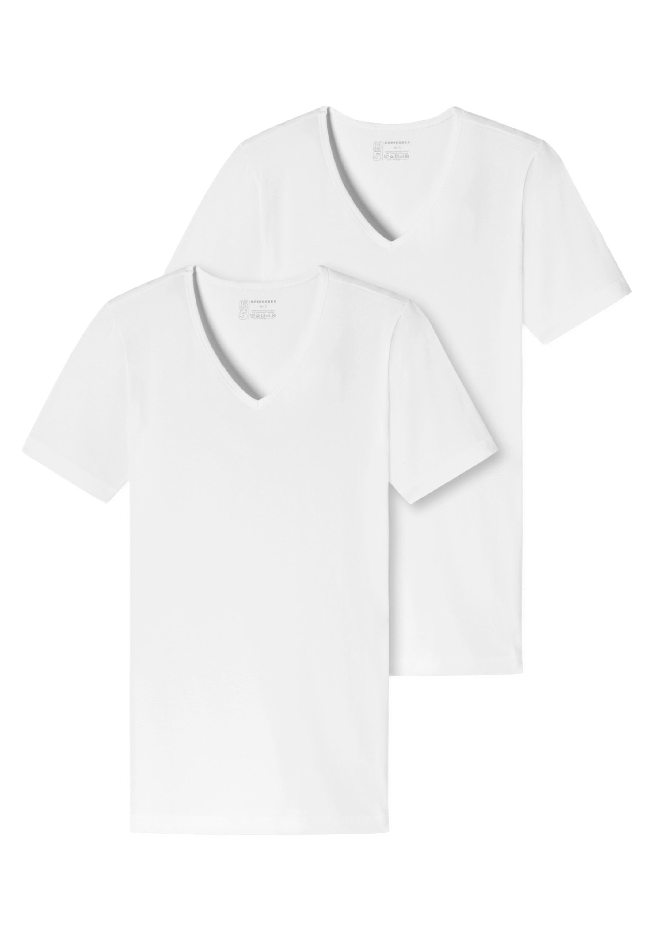 Schiesser Unterhemd 2er-Pack - 95/5 - Organic Cotton (Spar-Set, 2-St) Unter günstig online kaufen