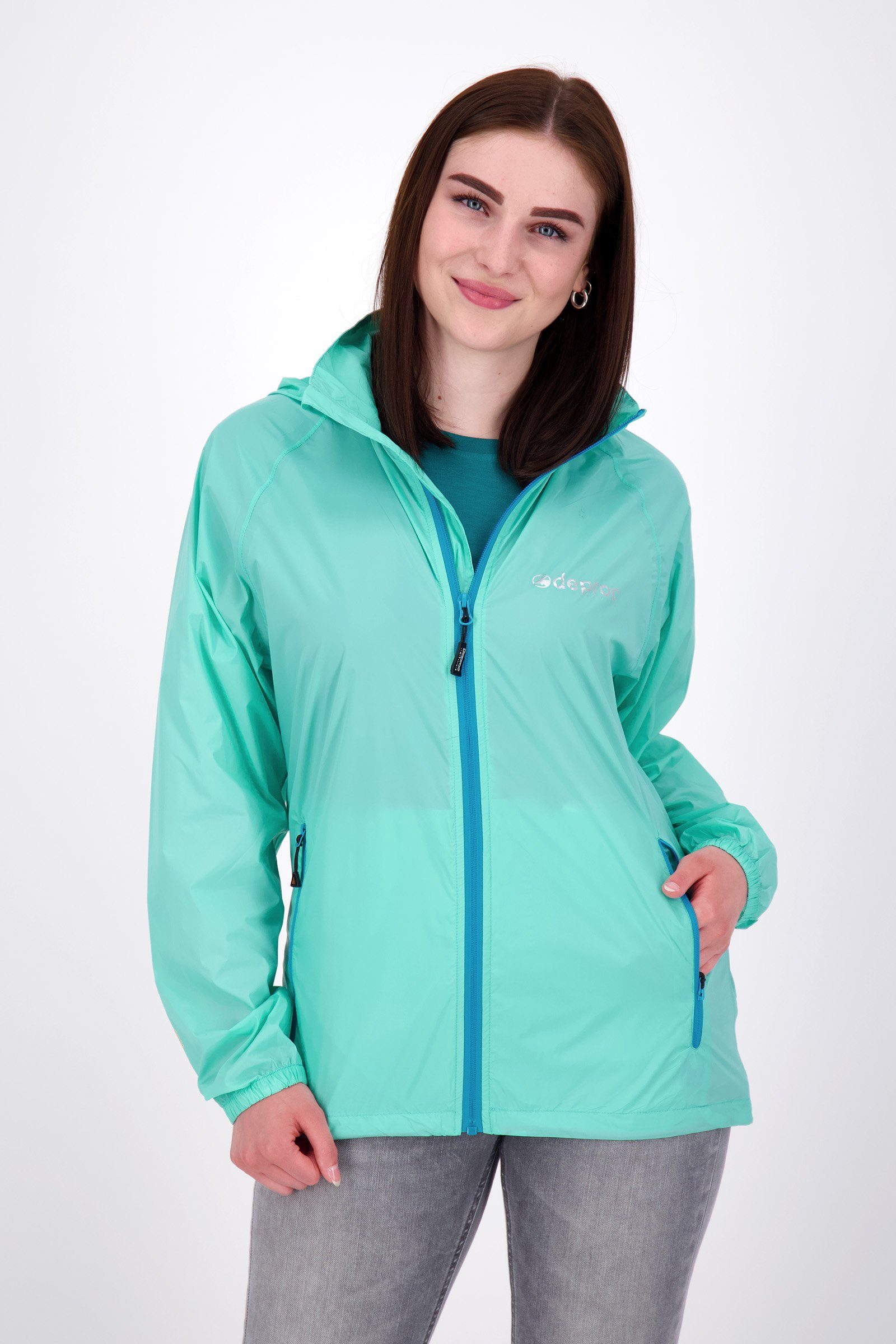 DEPROC Active Regenjacke ROBSON WOMEN CS II auch in großen Größen erhältlich. mitgelieferter Packbeutel