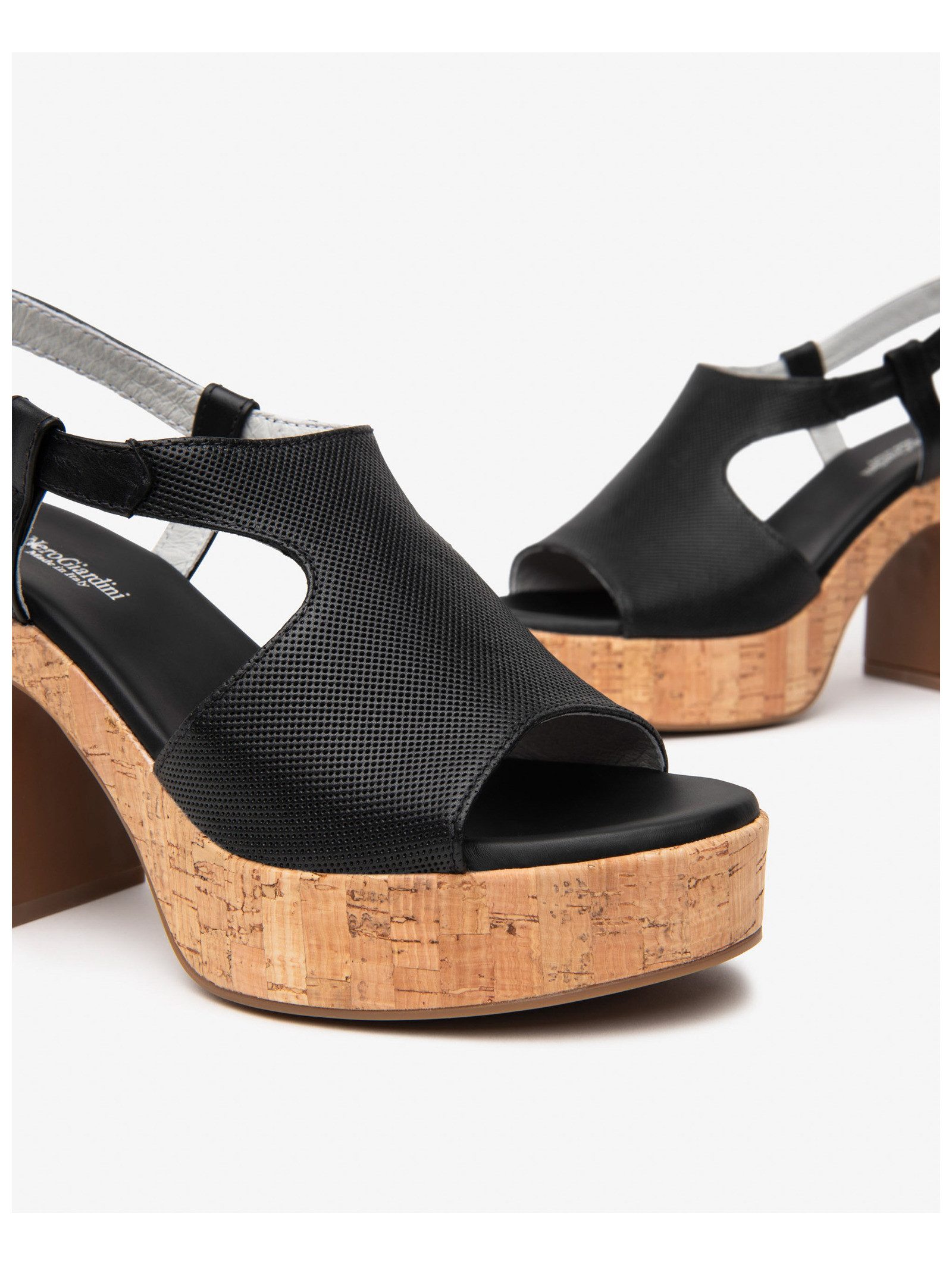 Nero Giardini Nero Giardini Sandalen Leder Schaftsandalette