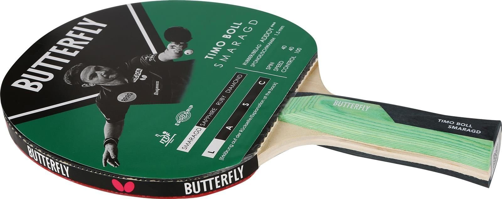 Butterfly Tischtennisschläger Timo Boll Smaragd, Tischtennis TT Schläger, Tischtennis Schläger Racket Table Tennis Bat