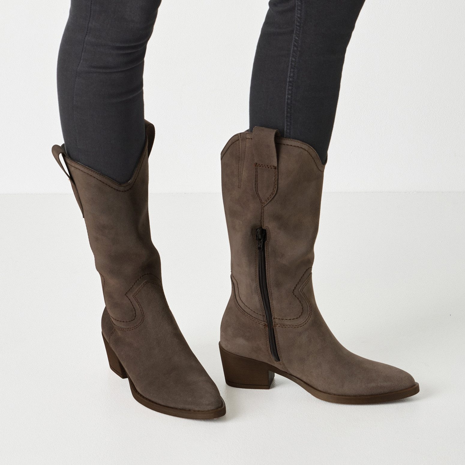 Tamaris Westernstiefel, Blockabsatz, Cowboystiefel in spitzer Form günstig online kaufen