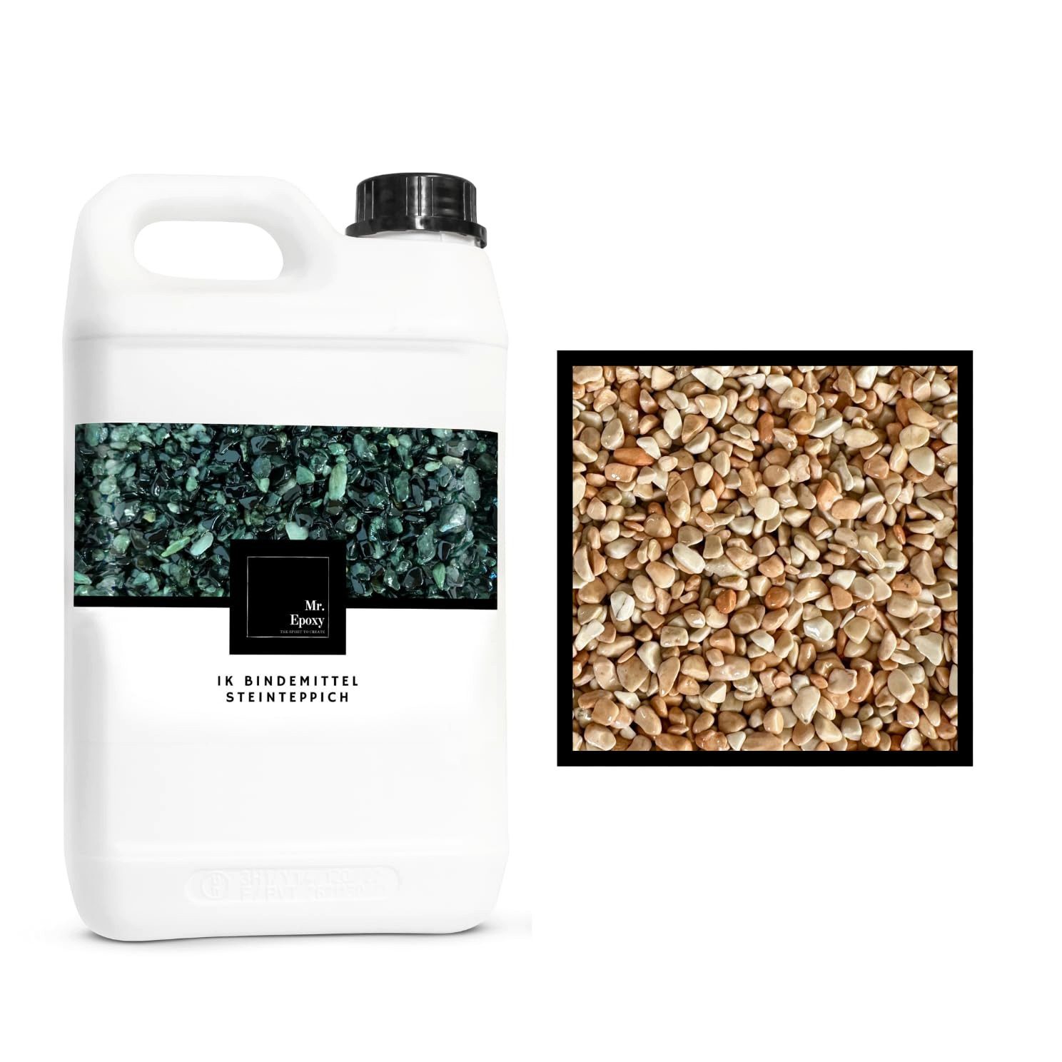 Mr. Epoxy Bodenversiegelung Steinteppich Komplettset, (25 kg Kieselsteine + günstig online kaufen