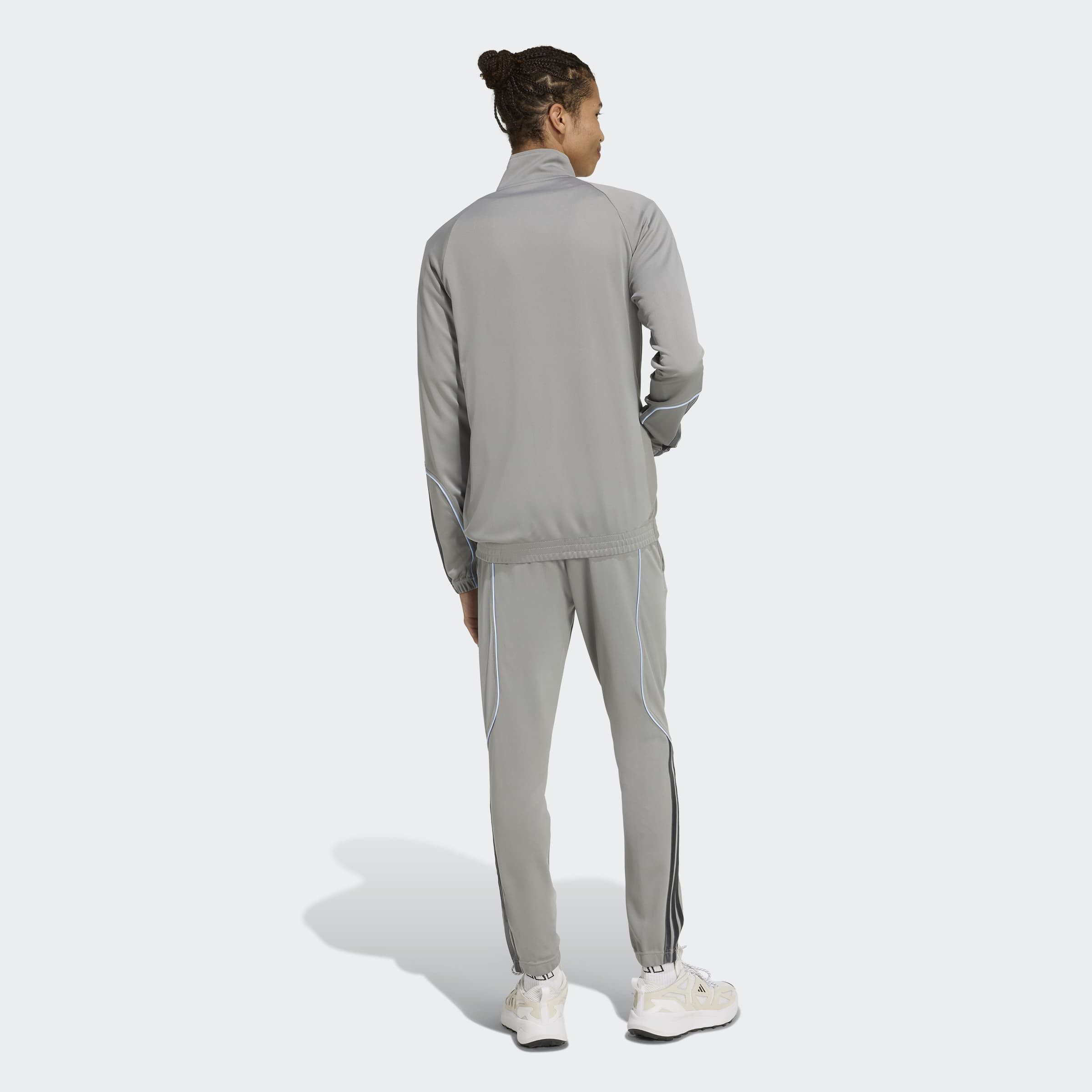 adidas Sportswear Trainingsanzug STADIUM 3-STREIFEN (2-tlg), zweiteiliges Set aus Jacke und Hose, aus leichtem Polyester