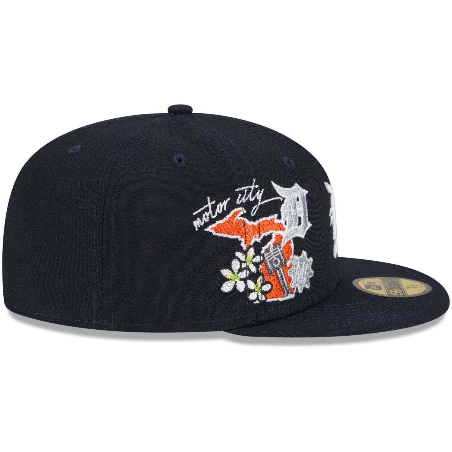 New Era Fitted Cap 59Fifty CLUSTER Tigers Detroit CITY