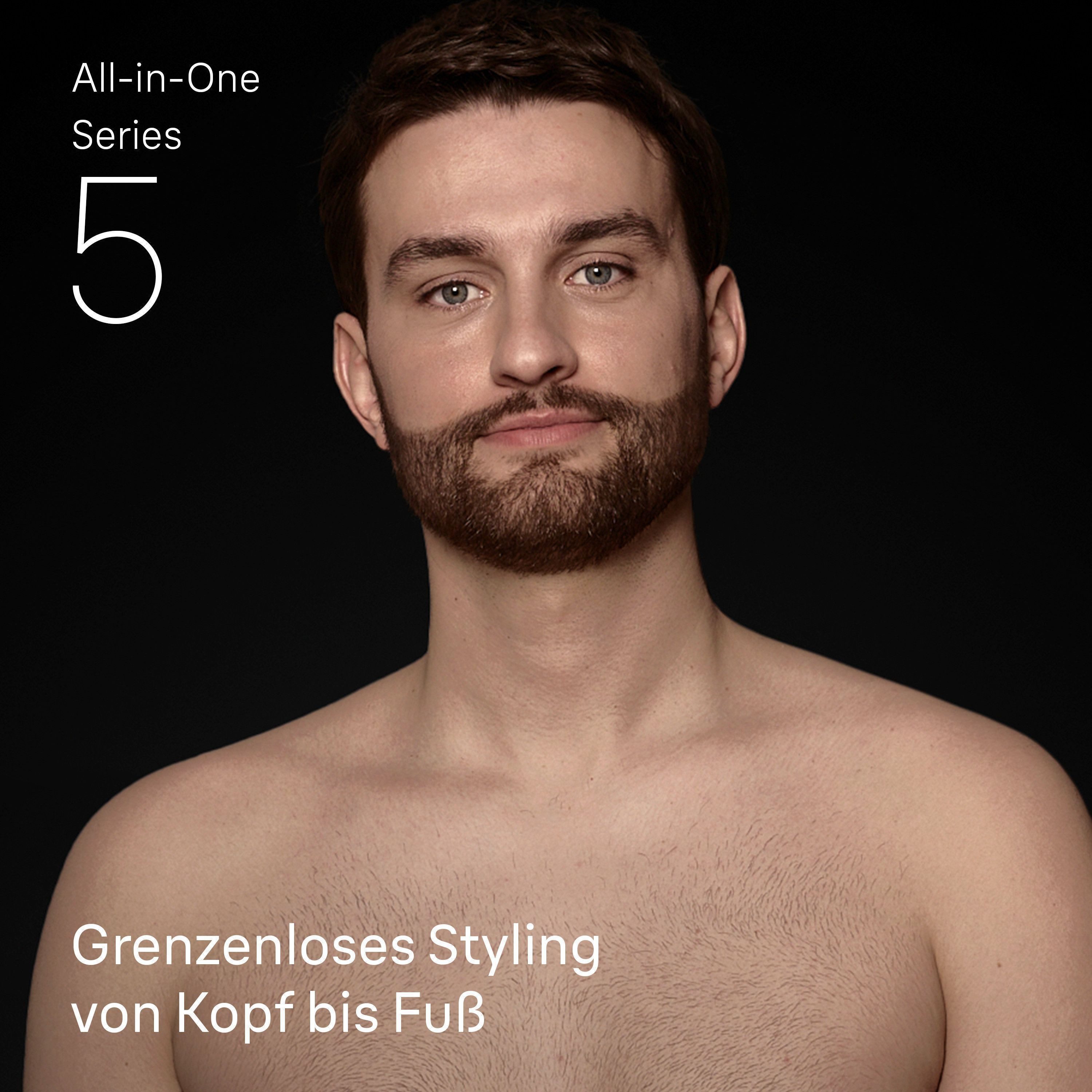 Braun Haarschneider Braun All-in-One Series 5, 9-in-1 Set, ultrascharfe Klinge, 120 Min Akku, SkinGuard-Technologie