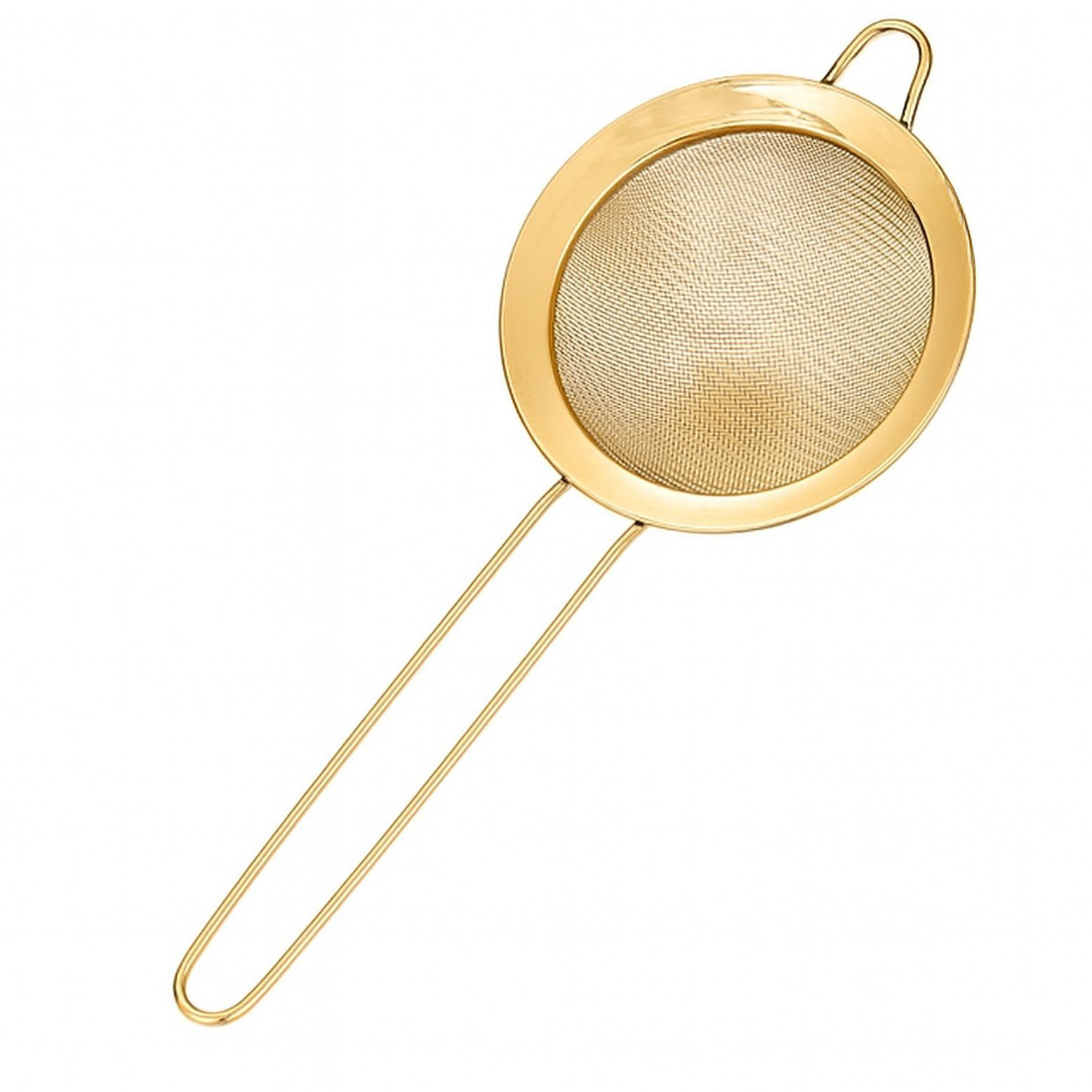 Goodwei Teesieb Matcha Teesieb Gold Edelstahl Chakoshi, feinmaschig. rostfrei, Weißblech, (1-St)