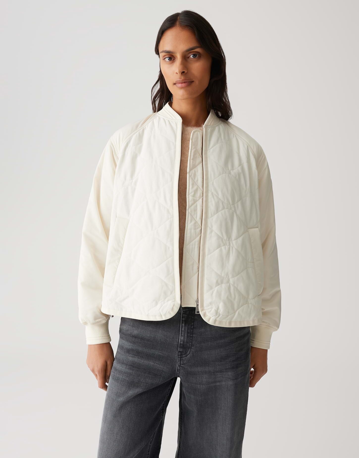 OPUS Steppjacke HARPAR mit Onion Steppung Blousonkragen, Innentasche, verdeckter Reißverschluss